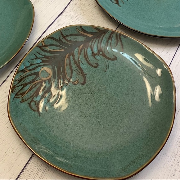Pier 1 Other - Pier 1 One Dinner Plate Peacock Pattern 10.5”